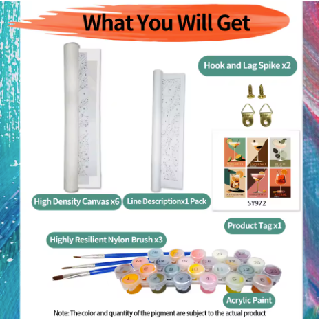 6 Delig - Cocktails - 6 x 15x20cm