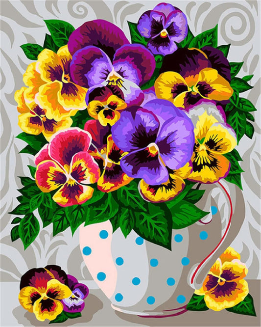 Bloemen - Viooltjes | 40x50cm