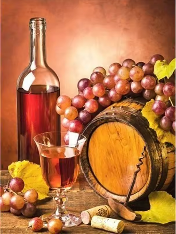 Stilleven - Wijn met Vat