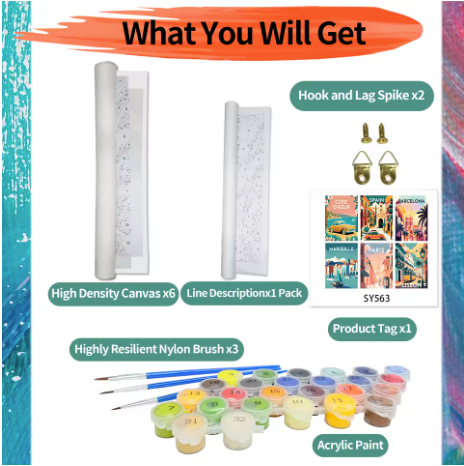 6 Delig - Vakantie  - 6 x 15x20cm