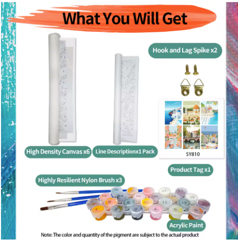 6 Delig - Landschap - 6 x 15x20cm