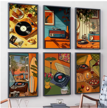 6 Delig - Vinyl - 6 x 15x20cm