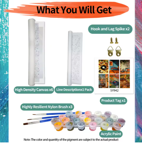 6 Delig - Vinyl - 6 x 15x20cm