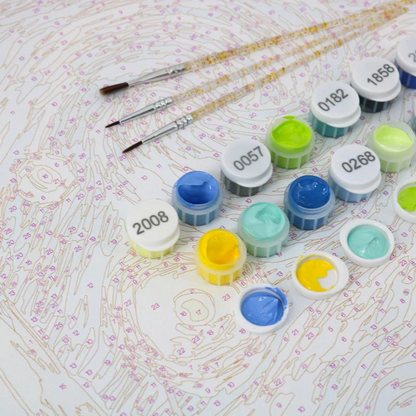 Stilleven - Wijn met Fruitschaal